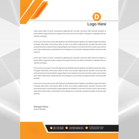 Modern Letterhead Design cover image.