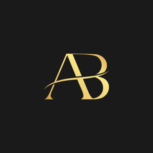 AB luxury Logo design for your brand cover image.