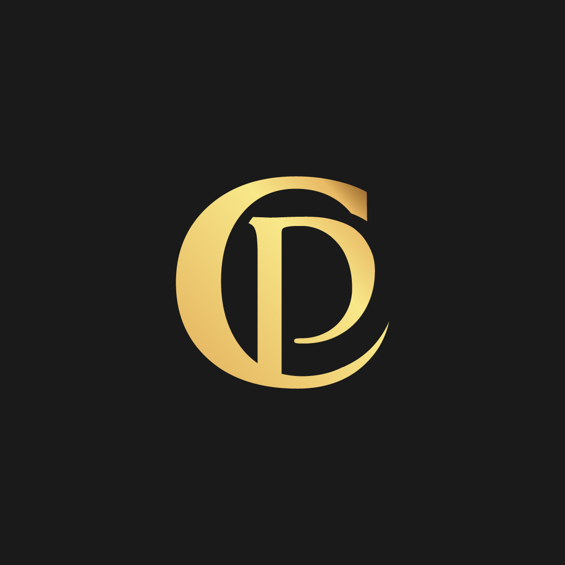 CP logo design for your brand cover image.