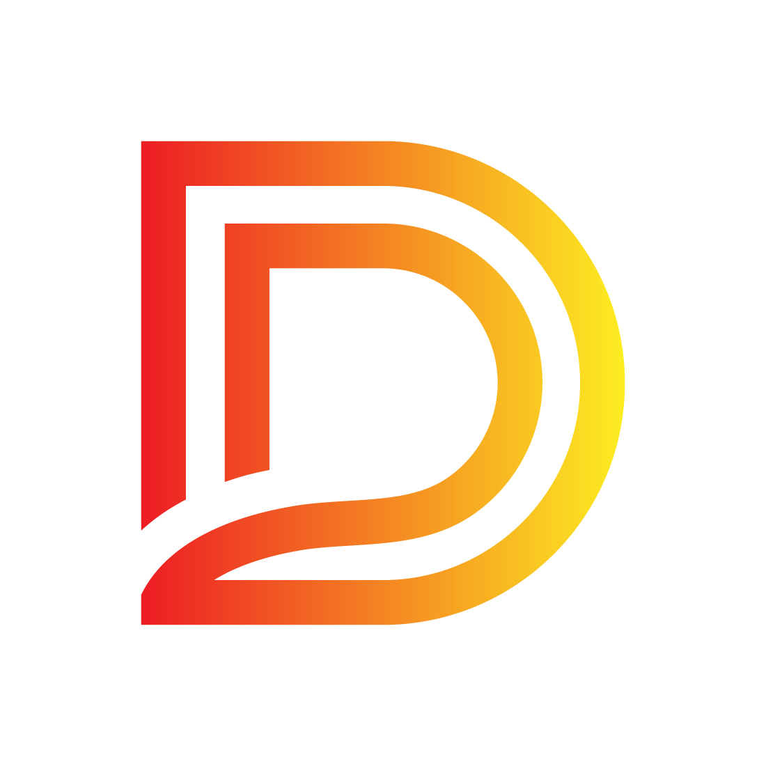 Letter D logo design for your brand preview image.