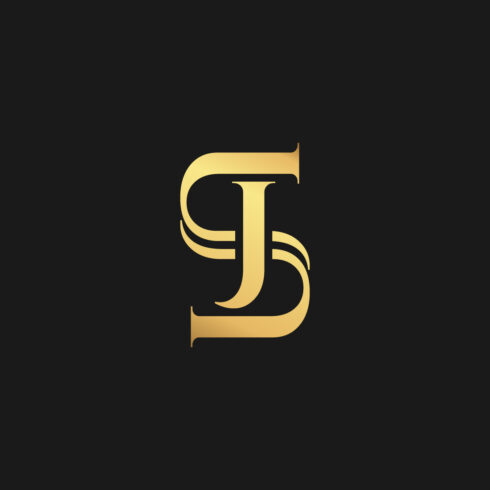 SJ letter Luxury logo design for your brand cover image.