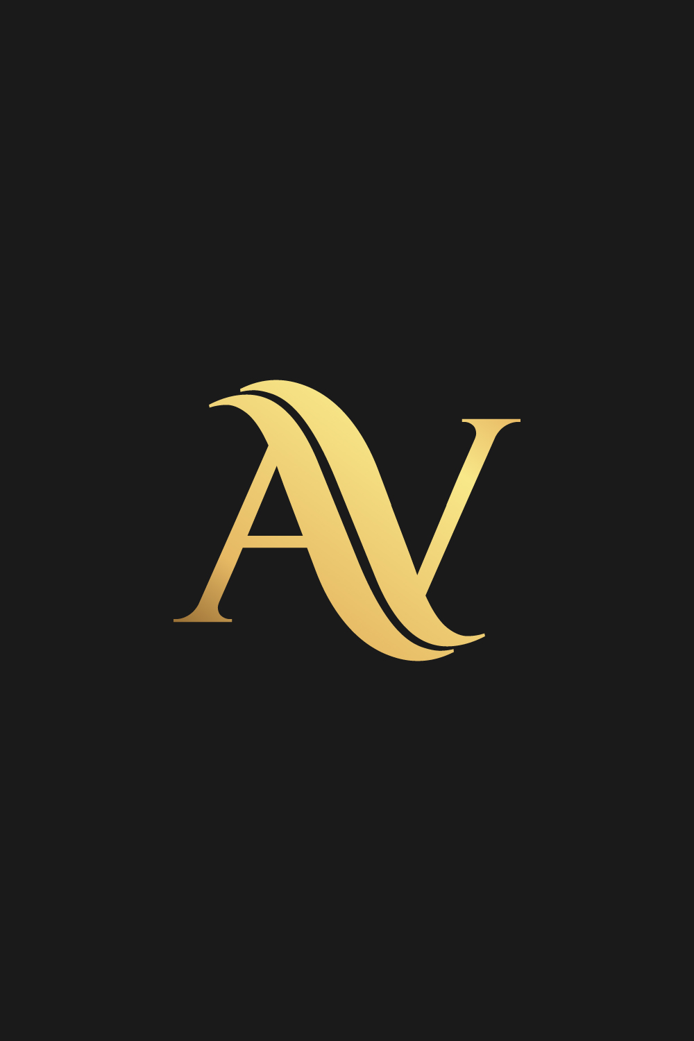 AN Letter luxury Logo design for your Brand pinterest preview image.