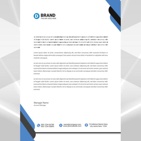 Modern Letterhead Design cover image.