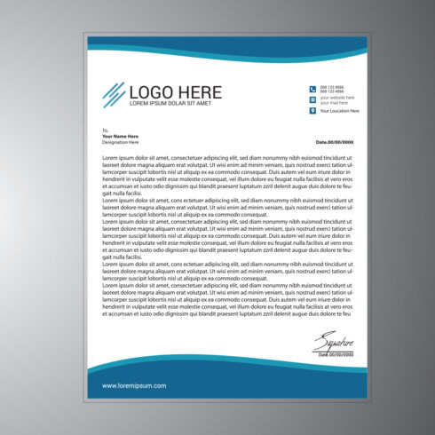 Modern Letterhead Design cover image.