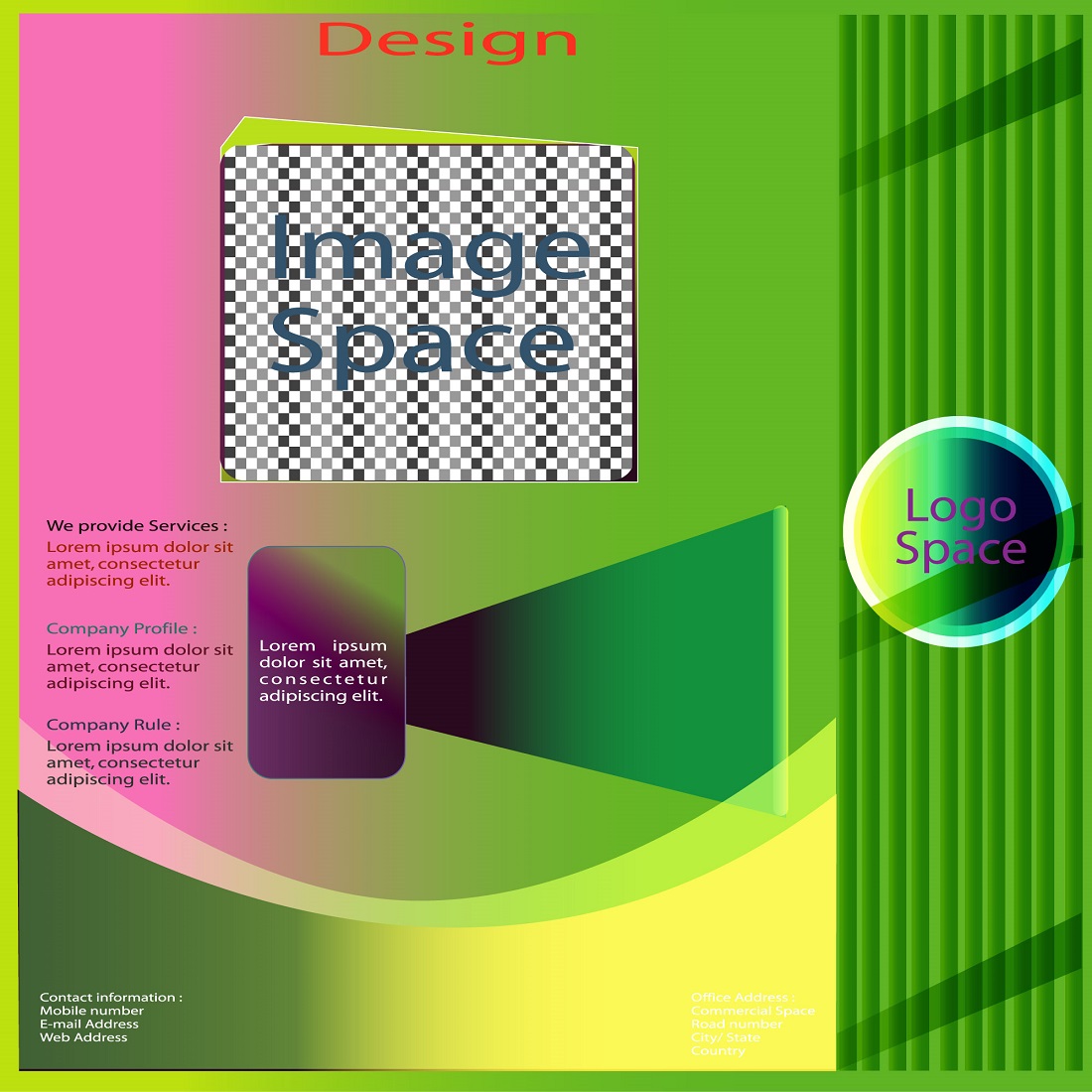 Gradient color vector graphics design bundle cover image.