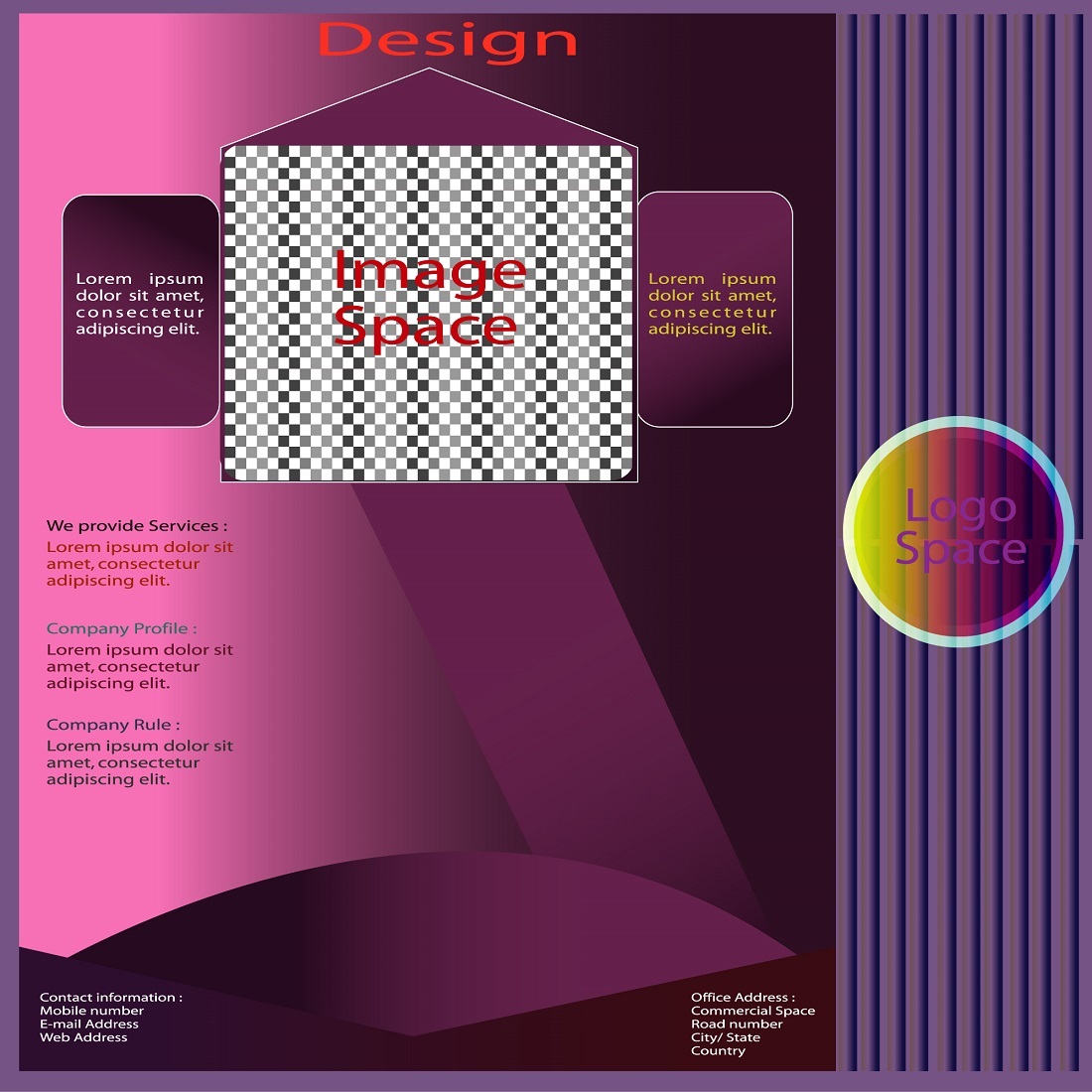Gradient color vector graphics design bundle preview image.