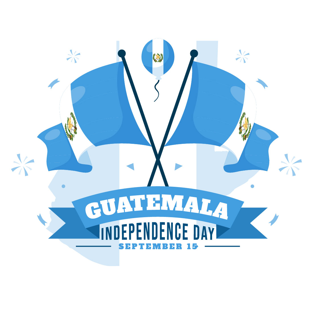 12 Guatemala Independence Day Illustration preview image.