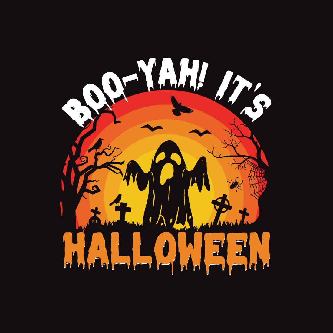 Halloween t shirt designs preview image.