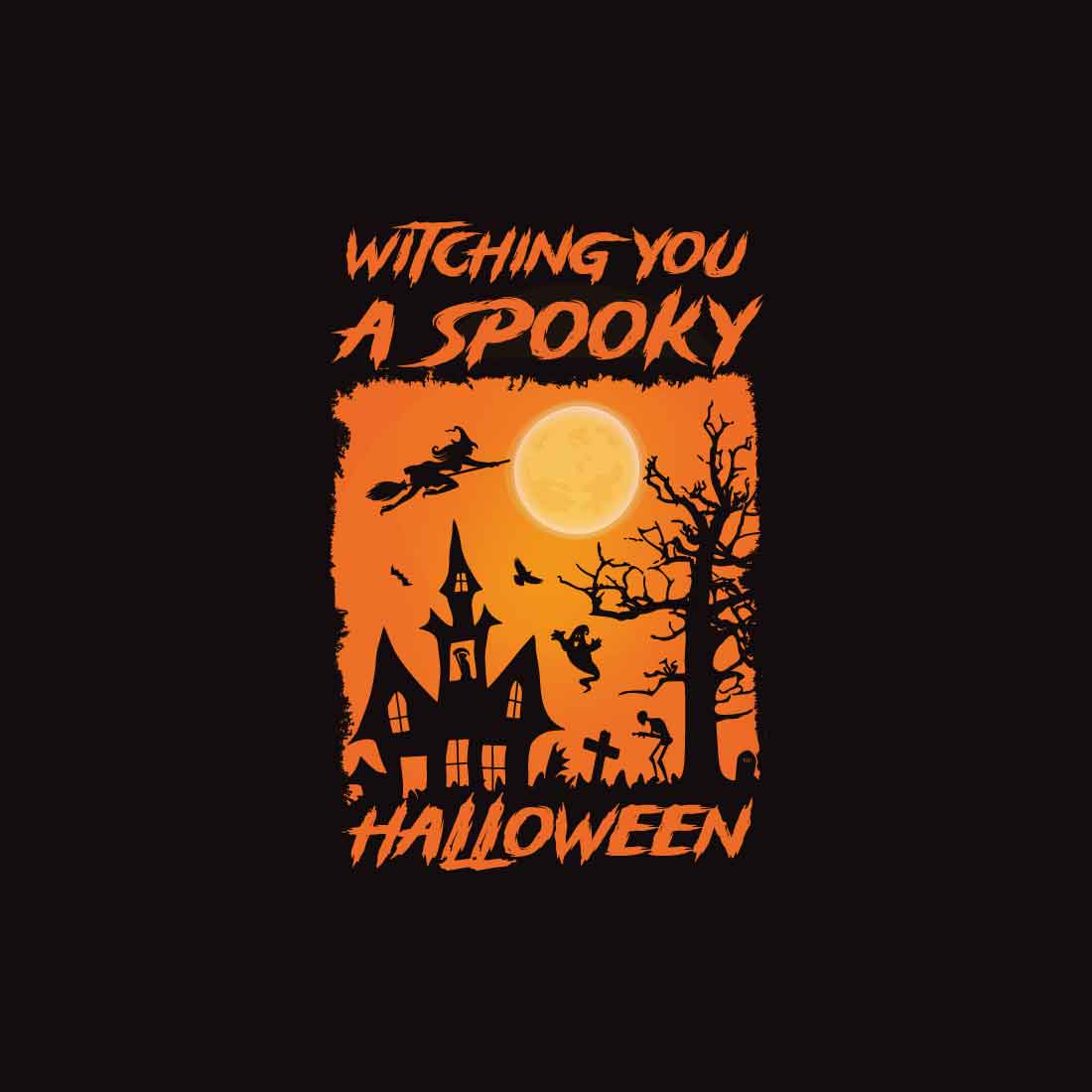 Halloween t shirt designs preview image.