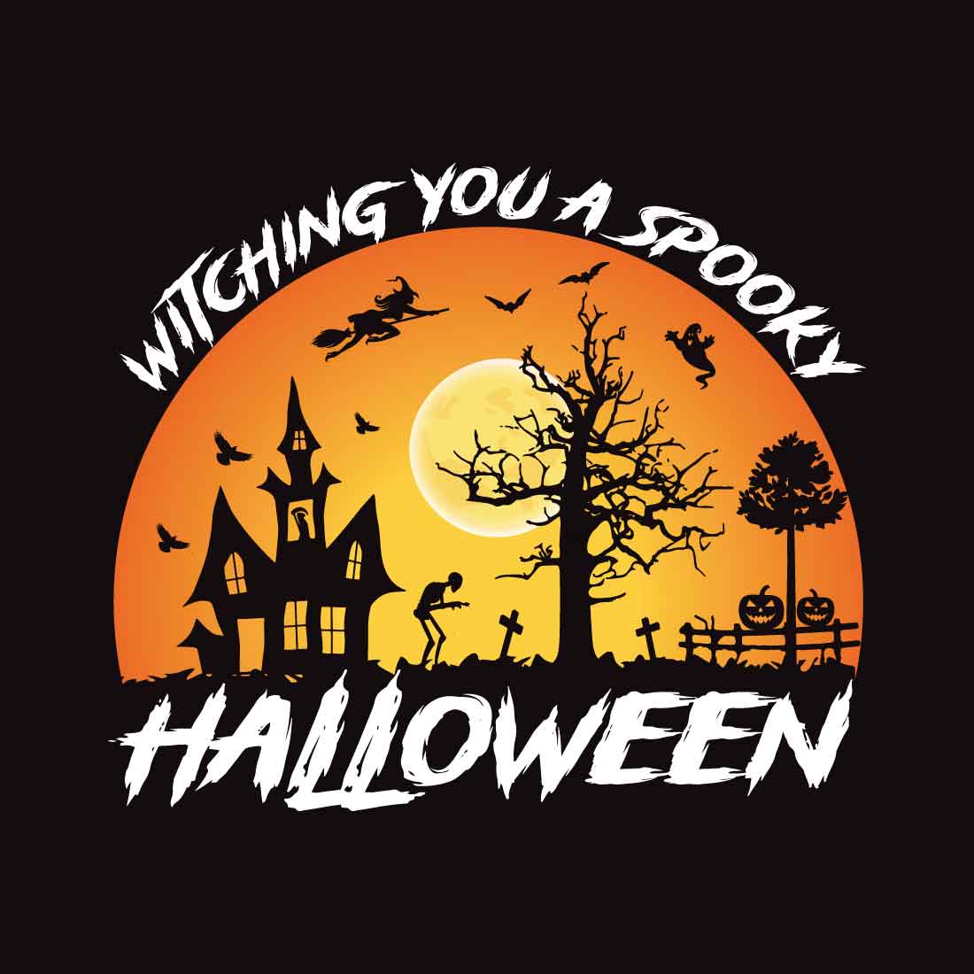 Halloween t shirt designs preview image.