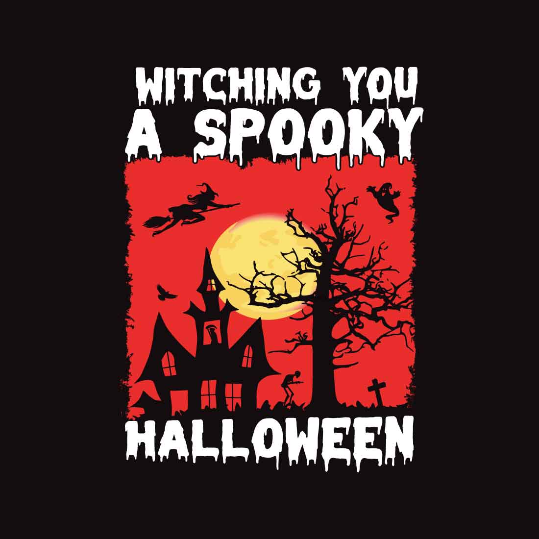 Halloween t shirt designs preview image.