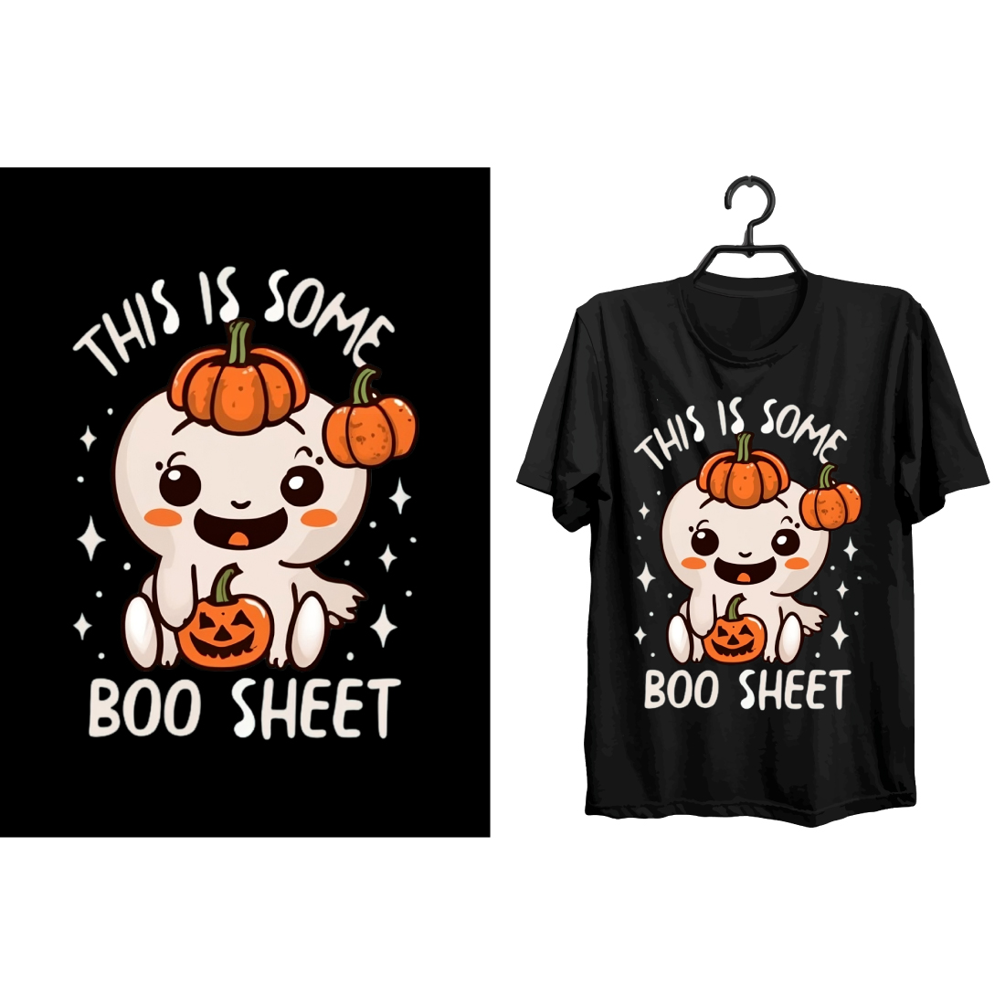 Halloween T-shirt Design Png Bundle Sublimation preview image.