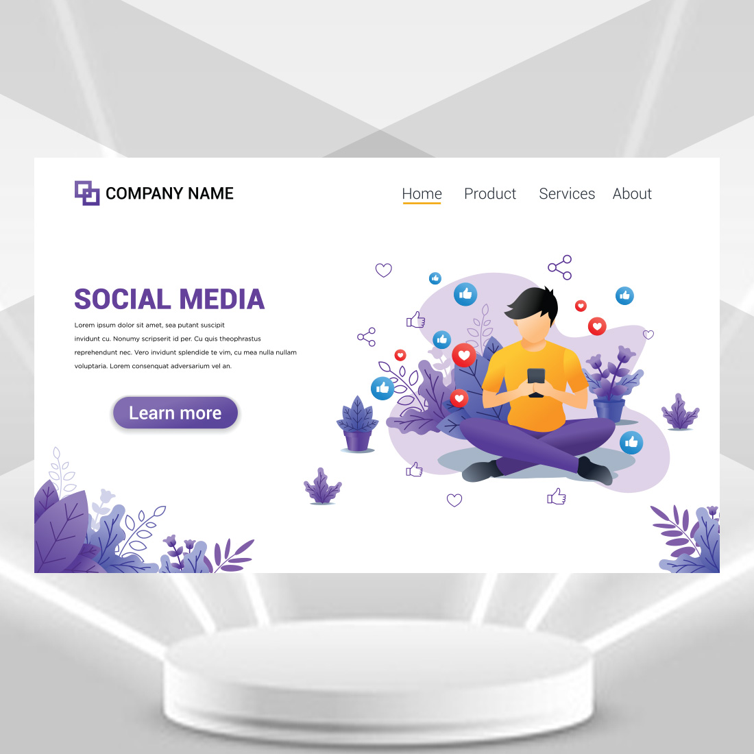 Modern Social Media Design cover image.