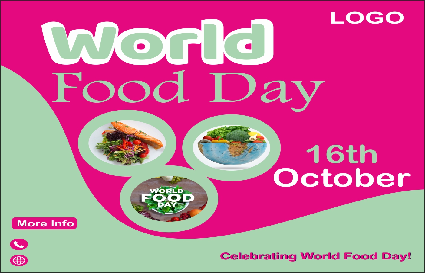 World Food Day Design Ready 10 Post pinterest preview image.