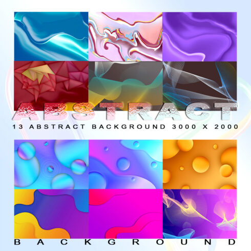 13 Abstract Background cover image.