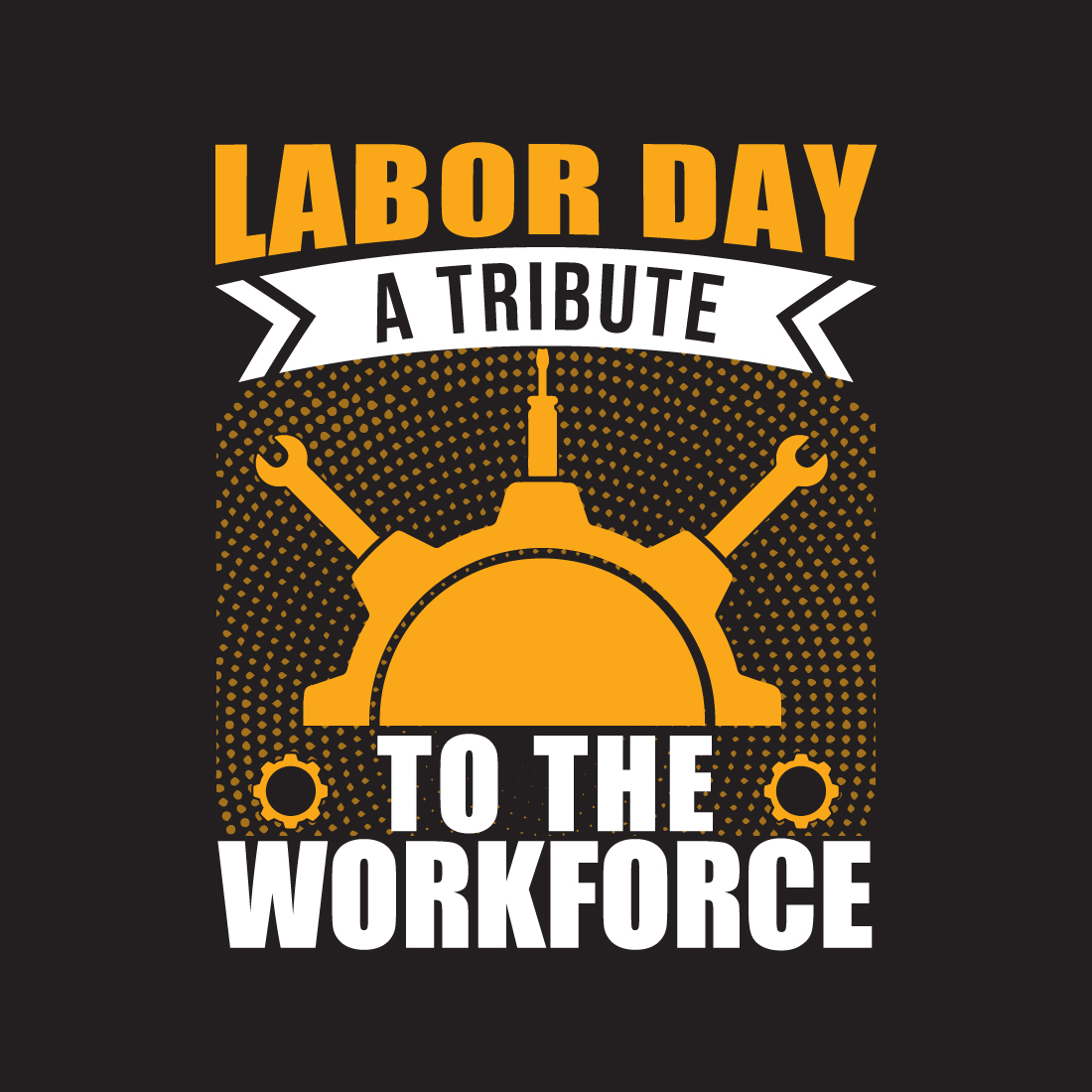 labor day Vintage & Vector T-Shirt Design preview image.