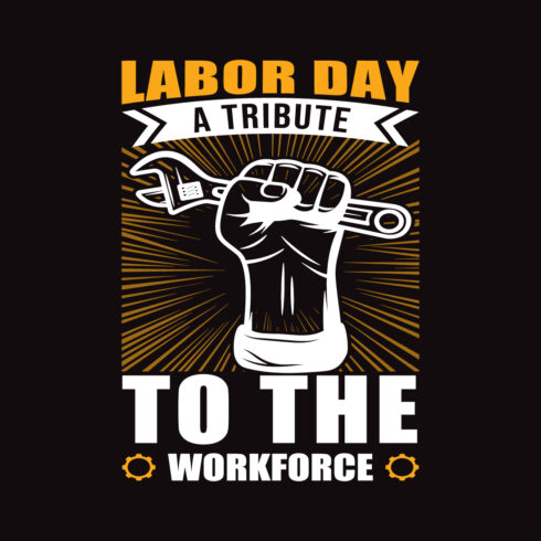 labor day Vintage & Vector T-Shirt Design cover image.