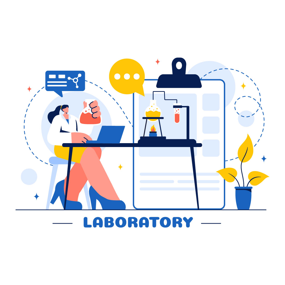 18 Laboratory Science Illustration preview image.