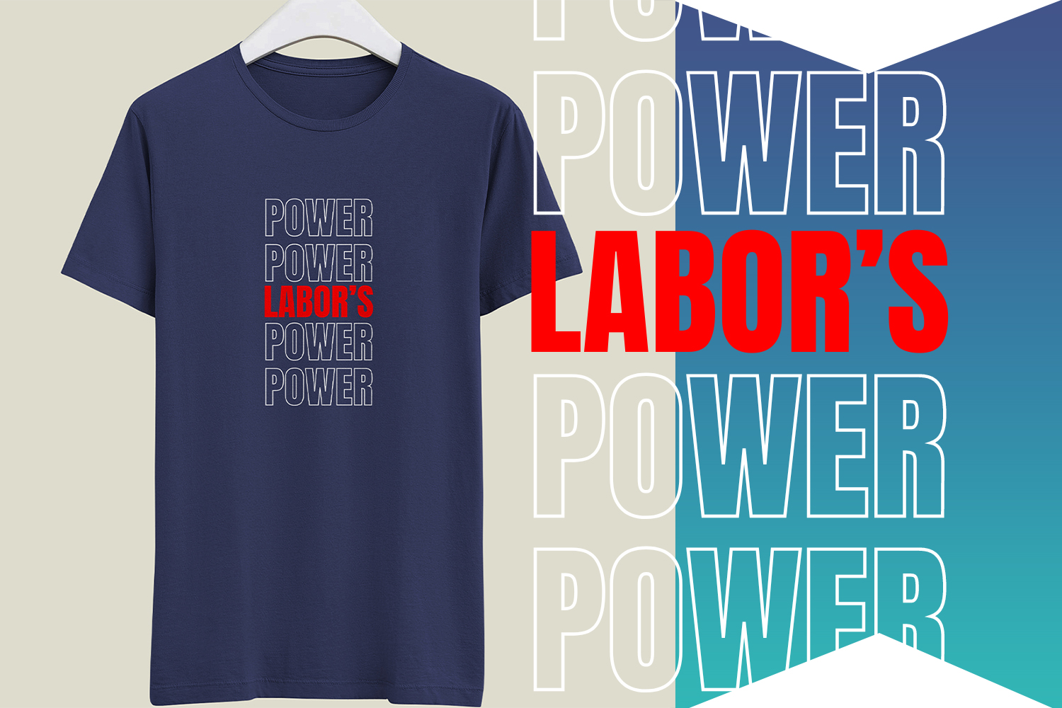 labors power laybor day typography t shirt design 696