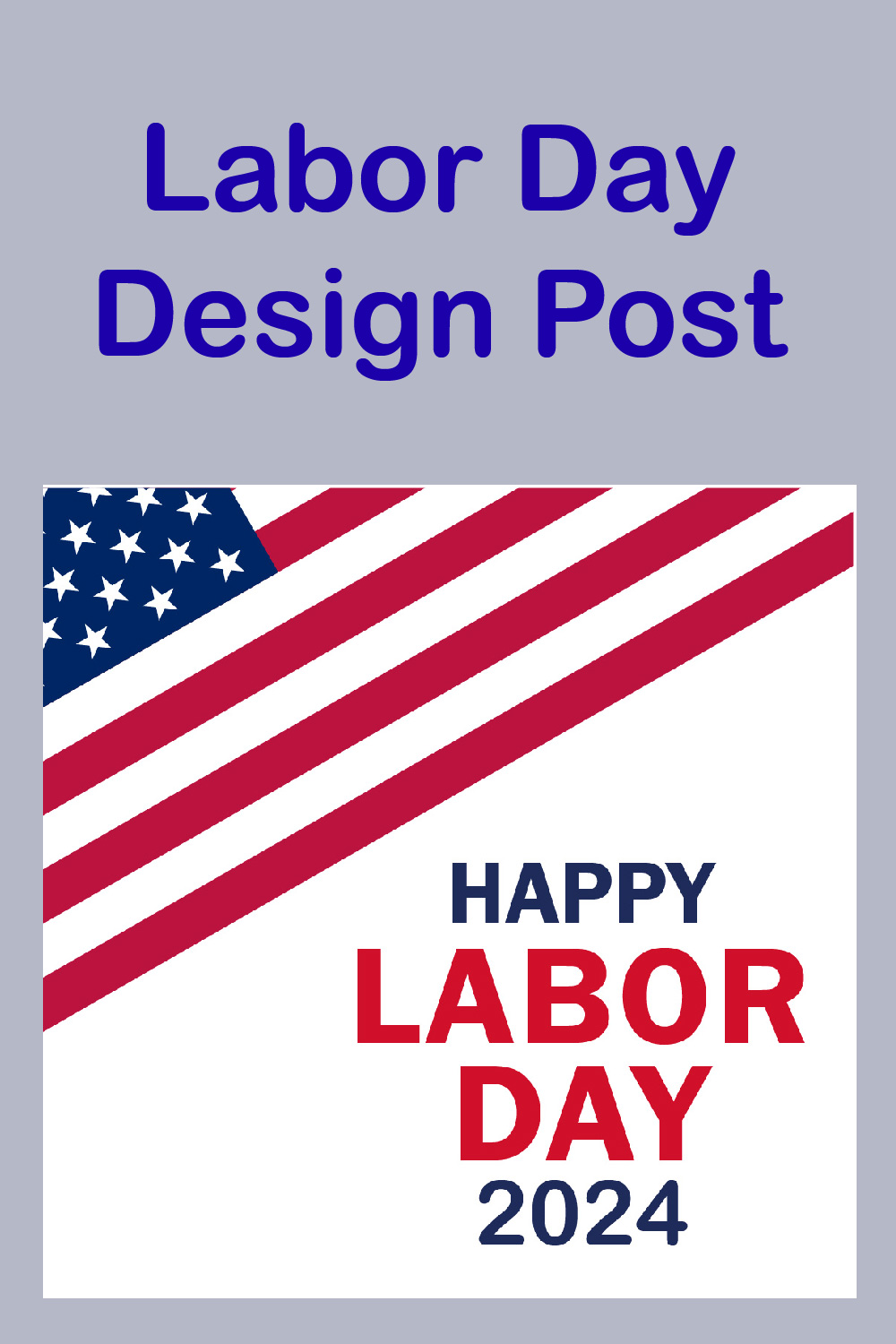 International Labor Day Social Media Post Design Template pinterest preview image.