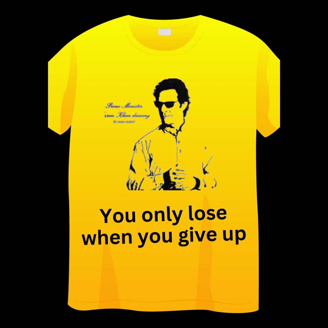 Imran Khan t-shirt design cover image.