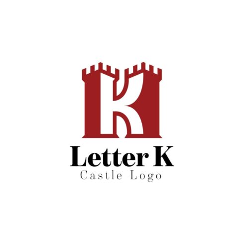 Letter K Castle Logo design cover image.