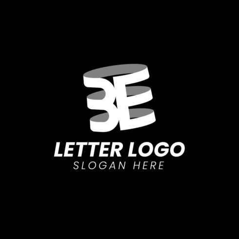 Creative letter BE logo design vector template cover image.