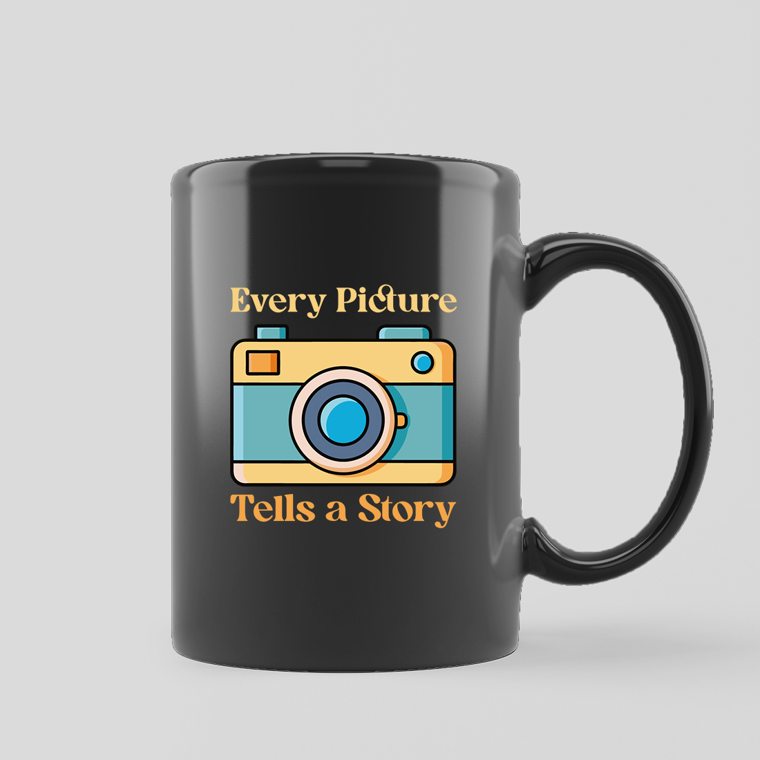 Every Picture Tells a Story - World Photography Day T-Shirt Design preview image.