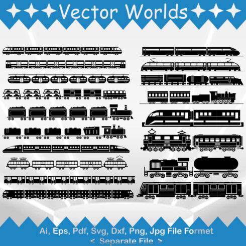 Train Compartment SVG Vector Design cover image.