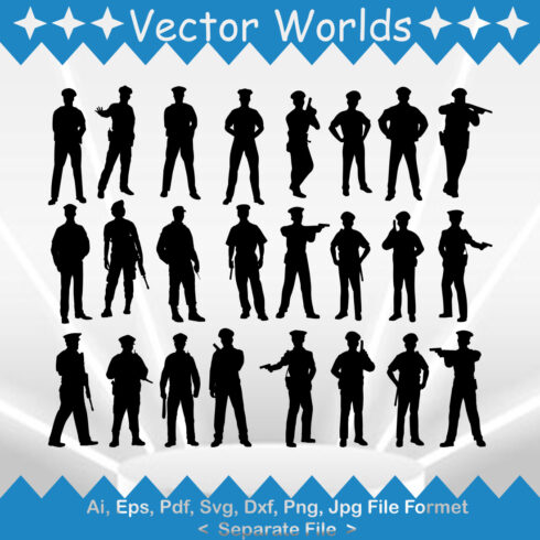 Man Police SVG Vector Design cover image.