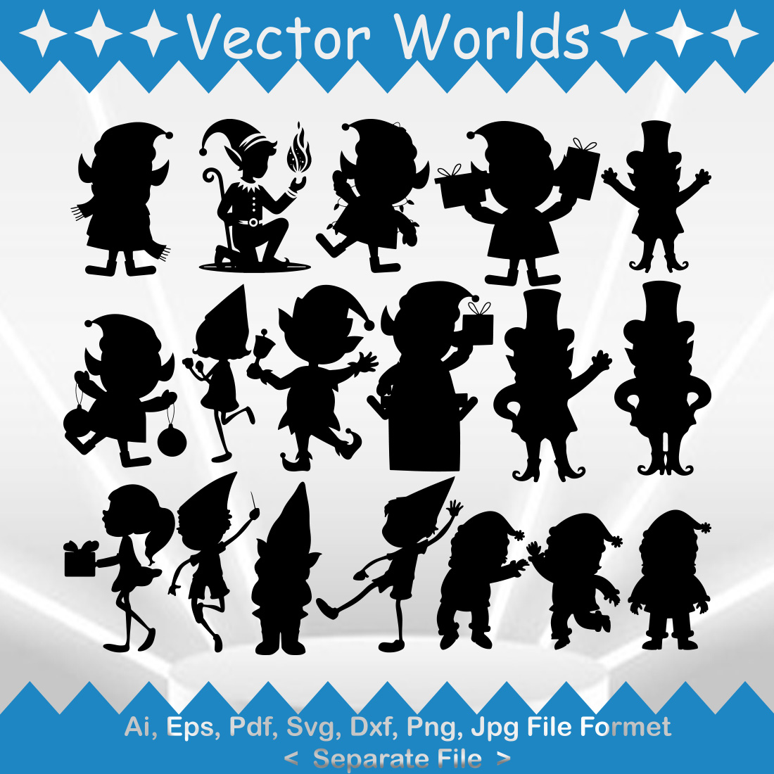 ELF SVG Vector Design preview image.