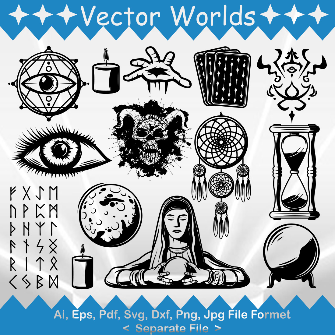 Black Magic SVG Vector Design preview image.