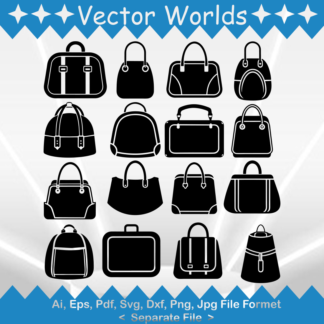 Bag SVG Vector Design preview image.