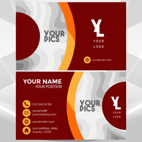 Modern Unique Business Card Design cover image.