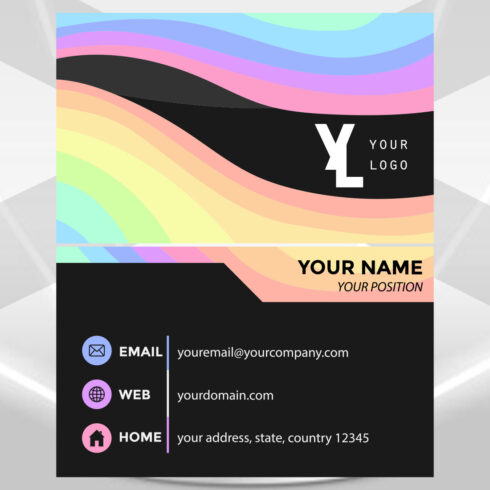 Modern Unique Business Card Design cover image.