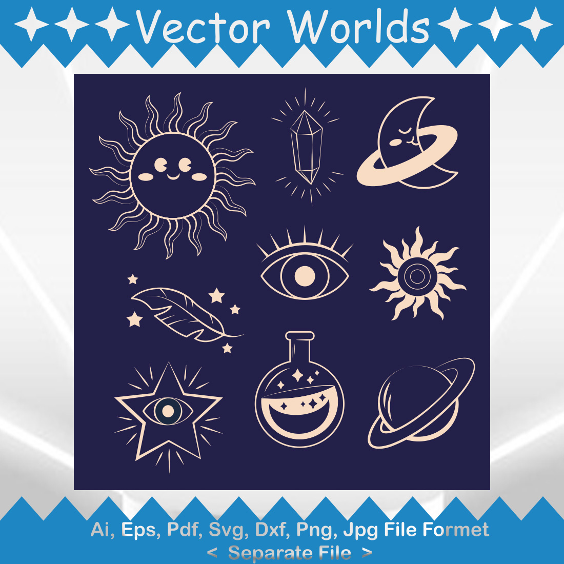 Black Magic SVG Vector Design cover image.