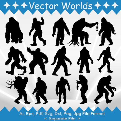 Bigfoots SVG Vector Design cover image.