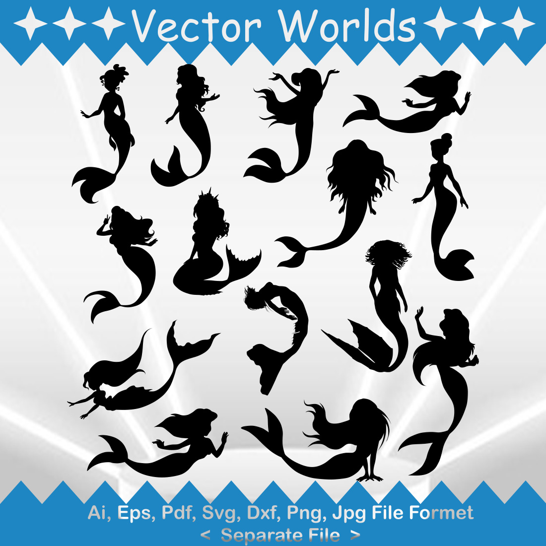 Siren SVG Vector Design preview image.