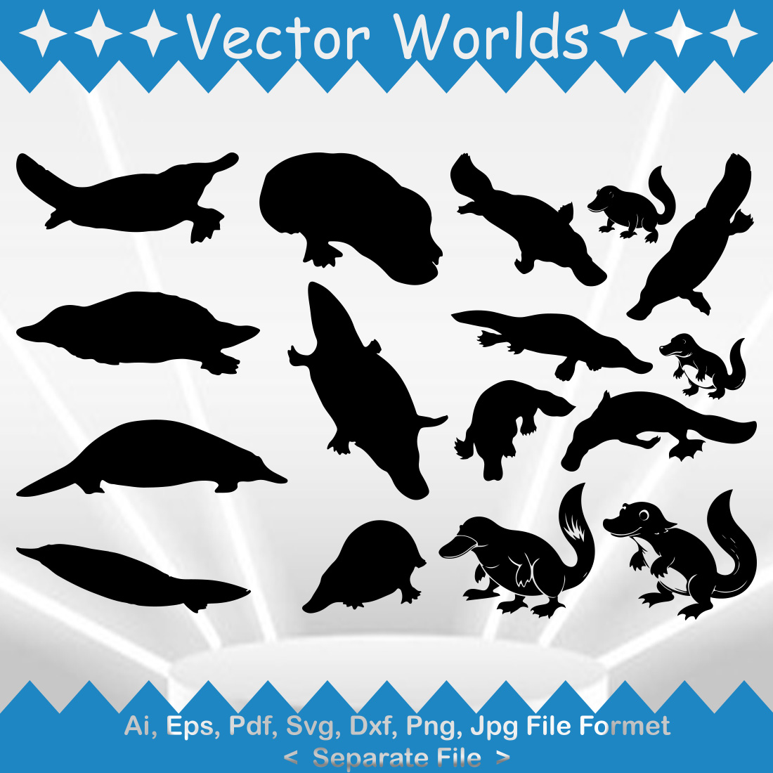 Platypus SVG Vector Design cover image.