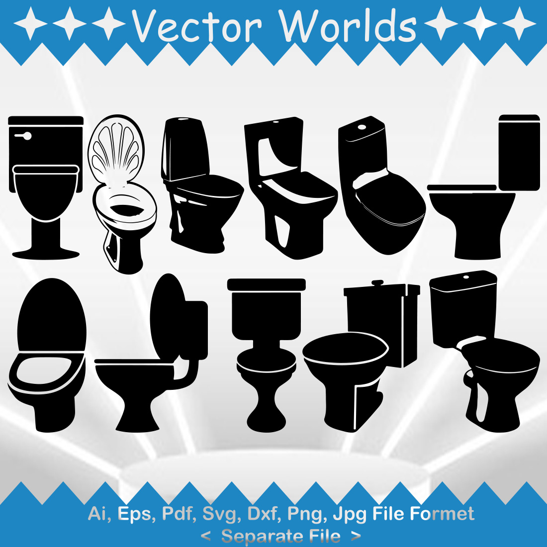 Commode SVG Vector Design preview image.