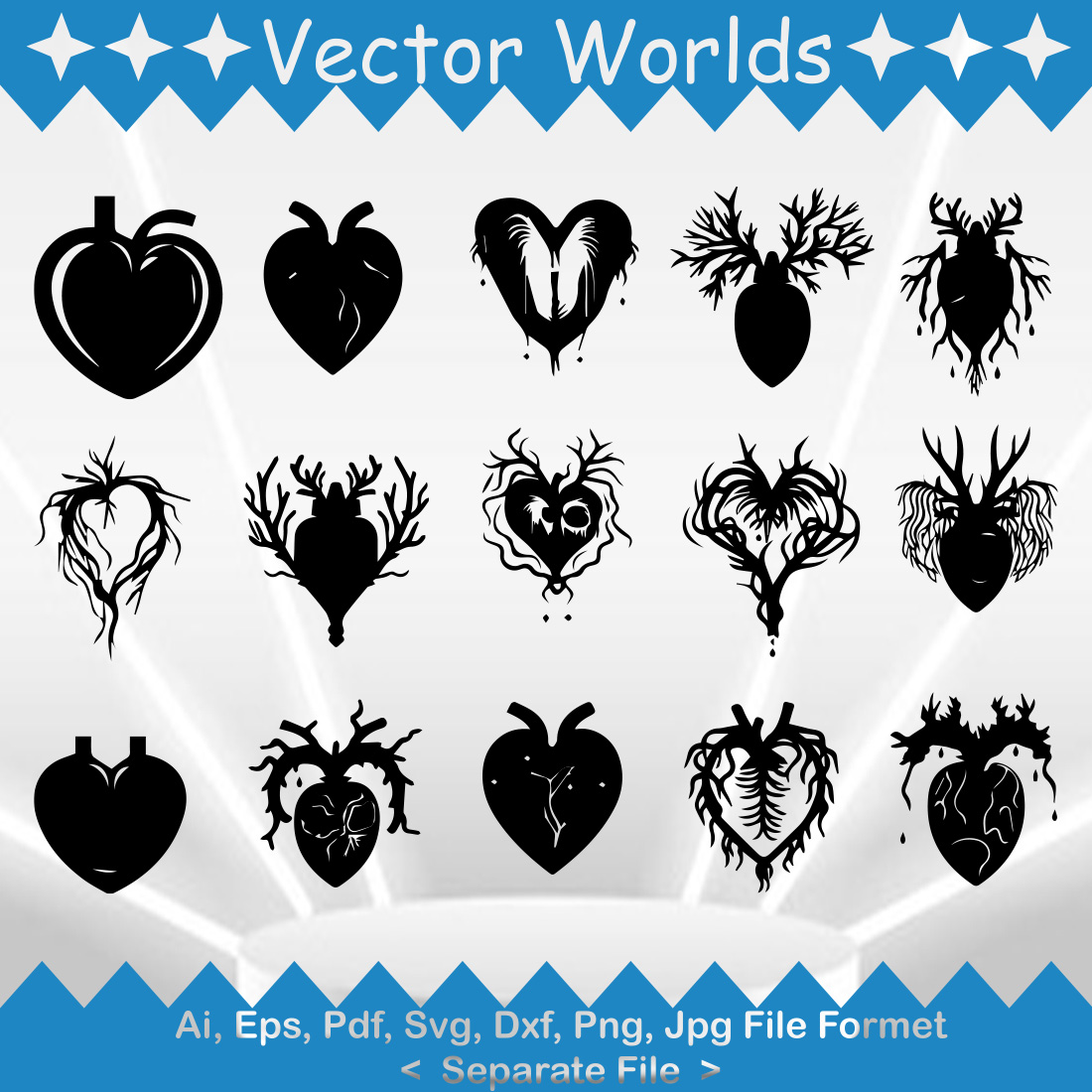 Love Roots SVG Vector Design preview image.