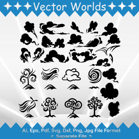 The Wind SVG Vector Design cover image.