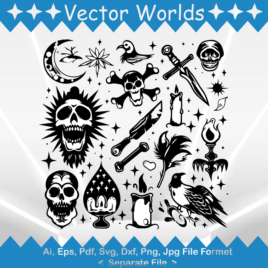 Tattoos SVG Vector Design preview image.