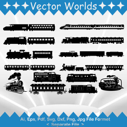 Train Compartment SVG Vector Design cover image.