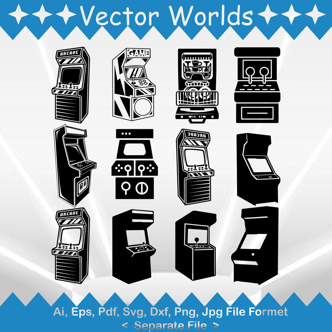 Arcade SVG Vector Design preview image.