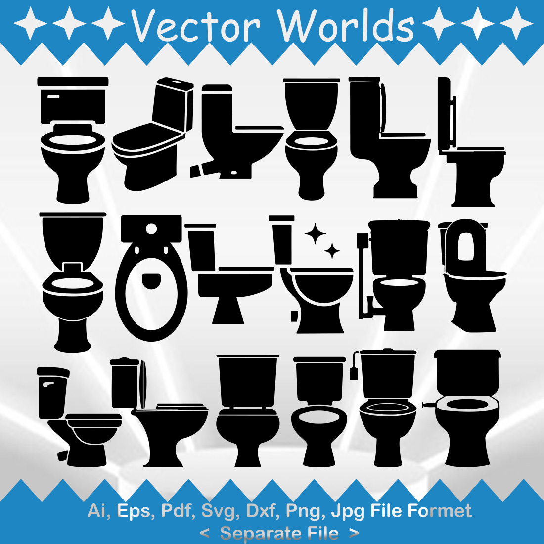 High Commode SVG Vector Design preview image.