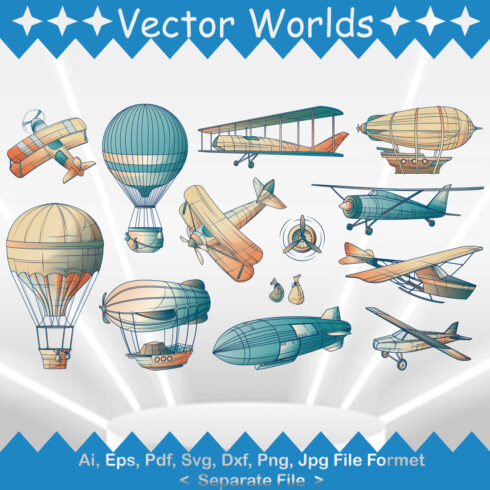 Air Vehicles SVG Vector Design cover image.