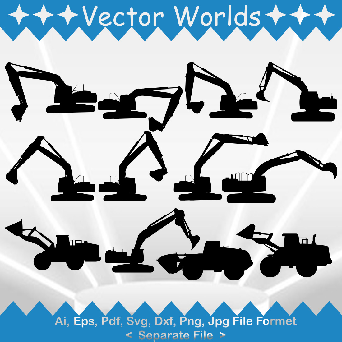 Crane SVG Vector Design preview image.