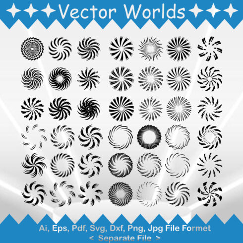 Spiral Circle SVG Vector Design cover image.