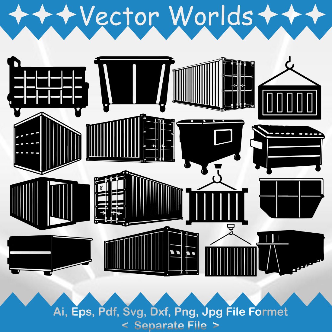 Container SVG Vector Design preview image.